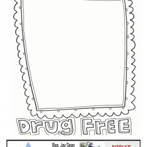 red ribbon week coloring pages